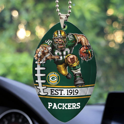 Green Bay Packers Custom shape 2-sided Acrylic Car Ornament – TMTHU869