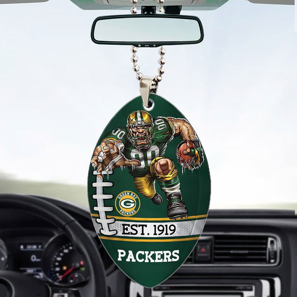 Green Bay Packers Custom shape 2-sided Acrylic Car Ornament – TMTHU869