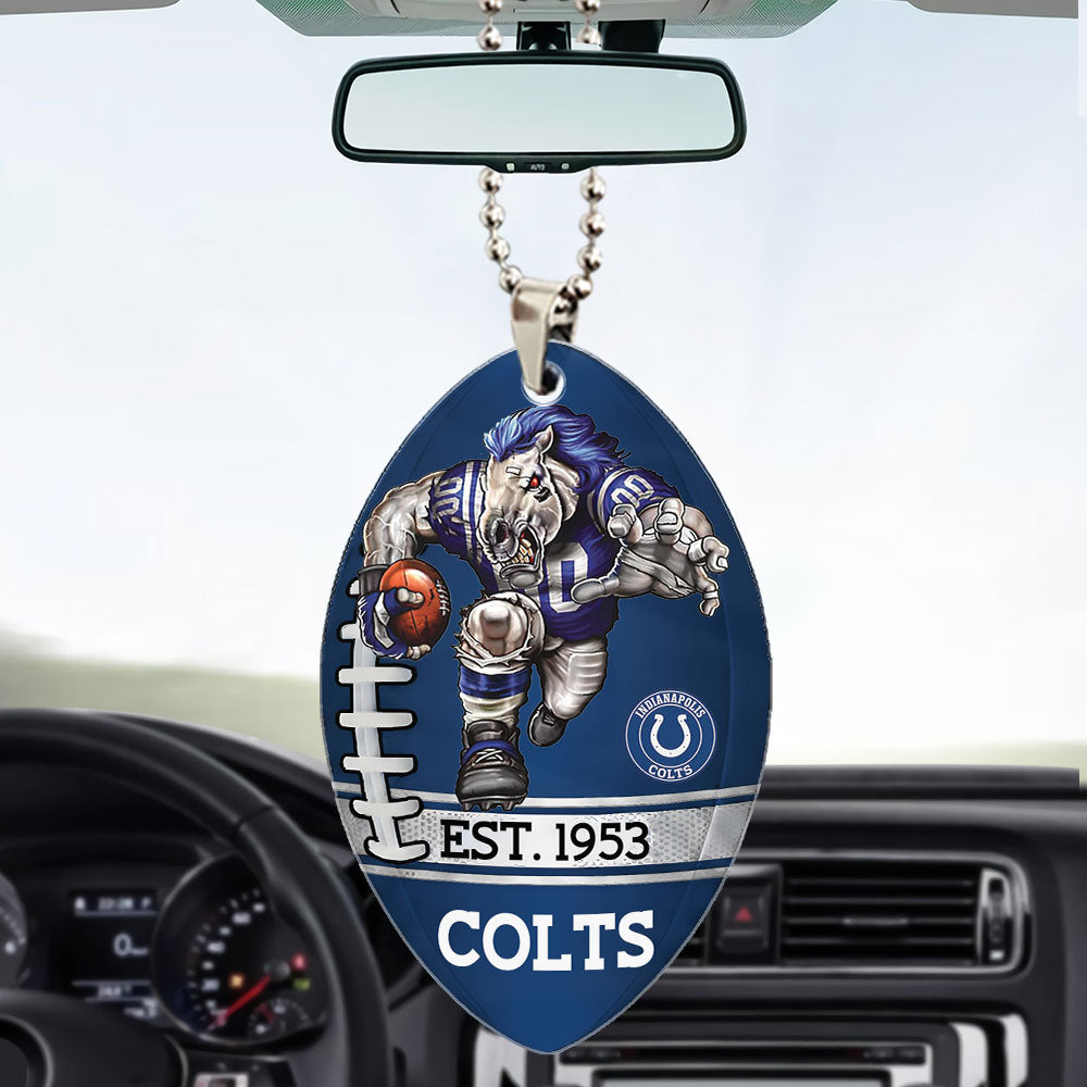 Indianapolis Colts Custom shape 2-sided Acrylic Car Ornament – TMTHU871