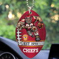 Kansas City Chiefs Custom shape 2-sided Acrylic Car Ornament – TMTHU873
