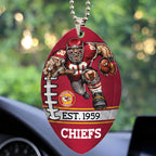 Kansas City Chiefs Custom shape 2-sided Acrylic Car Ornament – TMTHU873