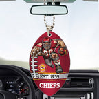 Kansas City Chiefs Custom shape 2-sided Acrylic Car Ornament – TMTHU873