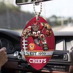 Kansas City Chiefs Custom shape 2-sided Acrylic Car Ornament – TMTHU873