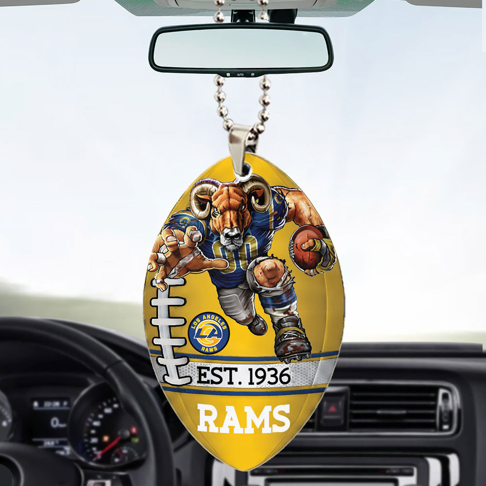 Los Angeles Rams Custom shape 2-sided Acrylic Car Ornament – TMTHU876