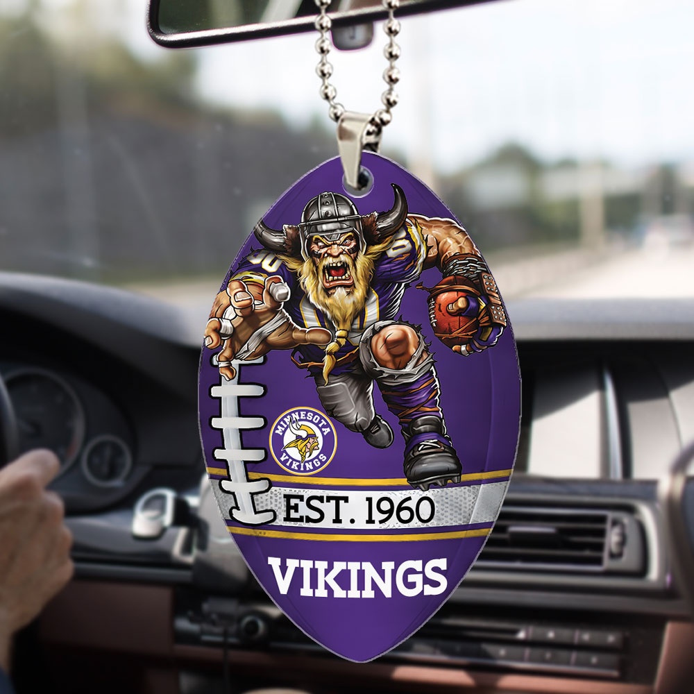 Minnesota Vikings Custom shape 2-sided Acrylic Car Ornament – TMTHU878