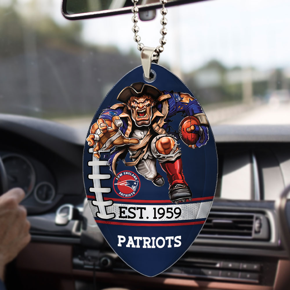 New England Patriots Custom shape 2-sided Acrylic Car Ornament – TMTHU879