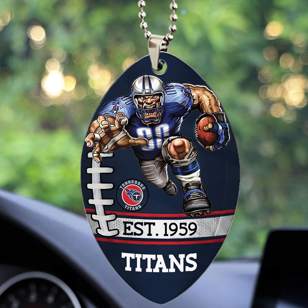 Tennessee Titans Custom shape 2-sided Acrylic Car Ornament – TMTHU888