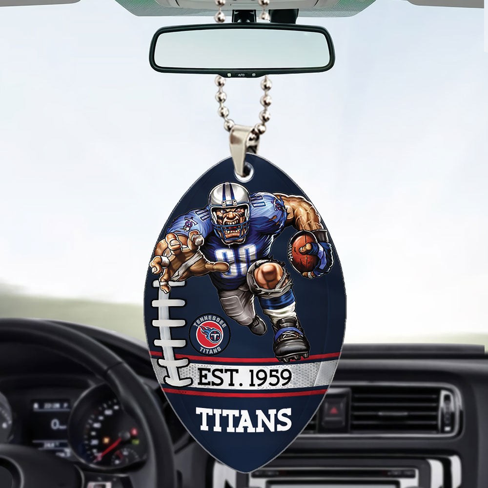 Tennessee Titans Custom shape 2-sided Acrylic Car Ornament – TMTHU888