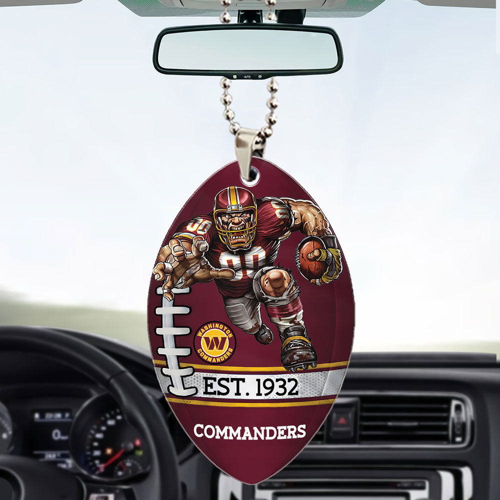Washington Commanders Custom shape 2-sided Acrylic Car Ornament – TMTHU889