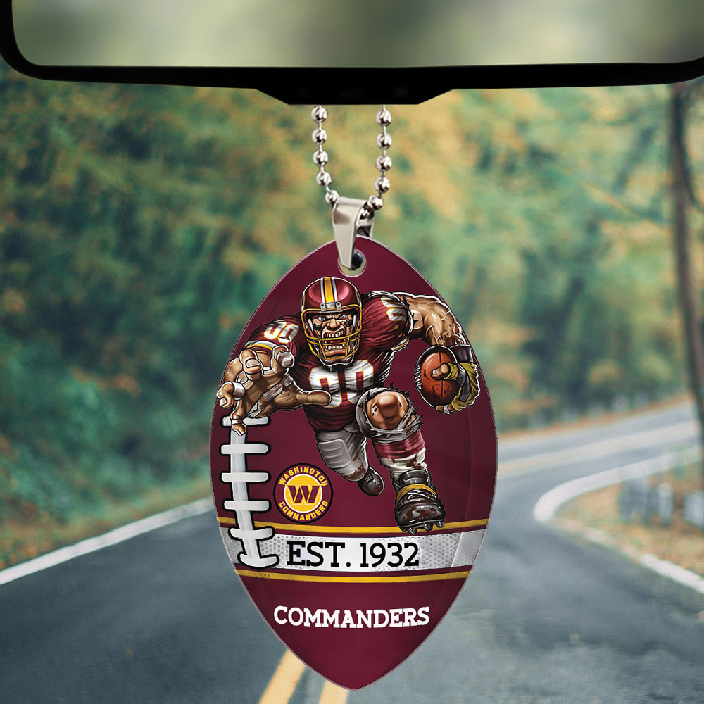 Washington Commanders Custom shape 2-sided Acrylic Car Ornament – TMTHU889