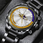 Baltimore Ravens Black Stainless Steel Watch – HOATT12934