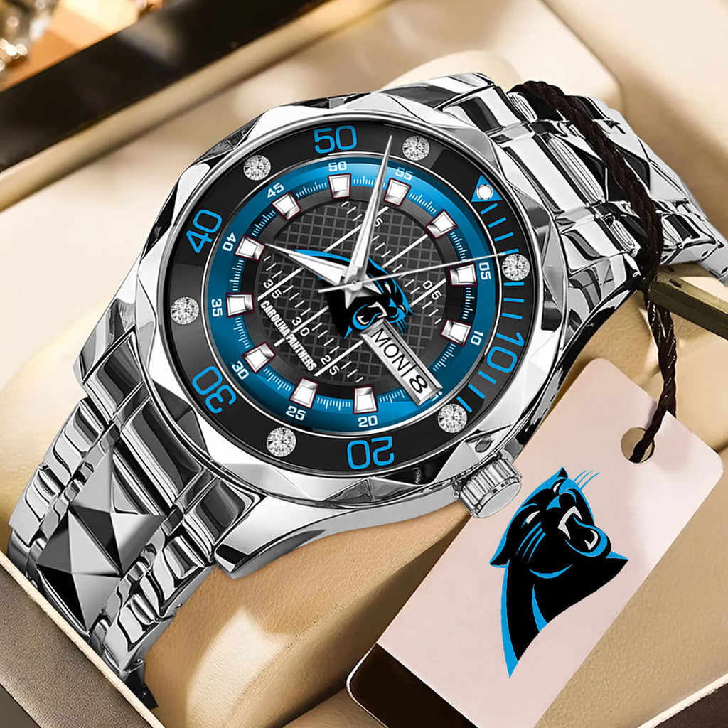 Carolina Panthers Alloy Luxury Quartz Watch – TMTHU934