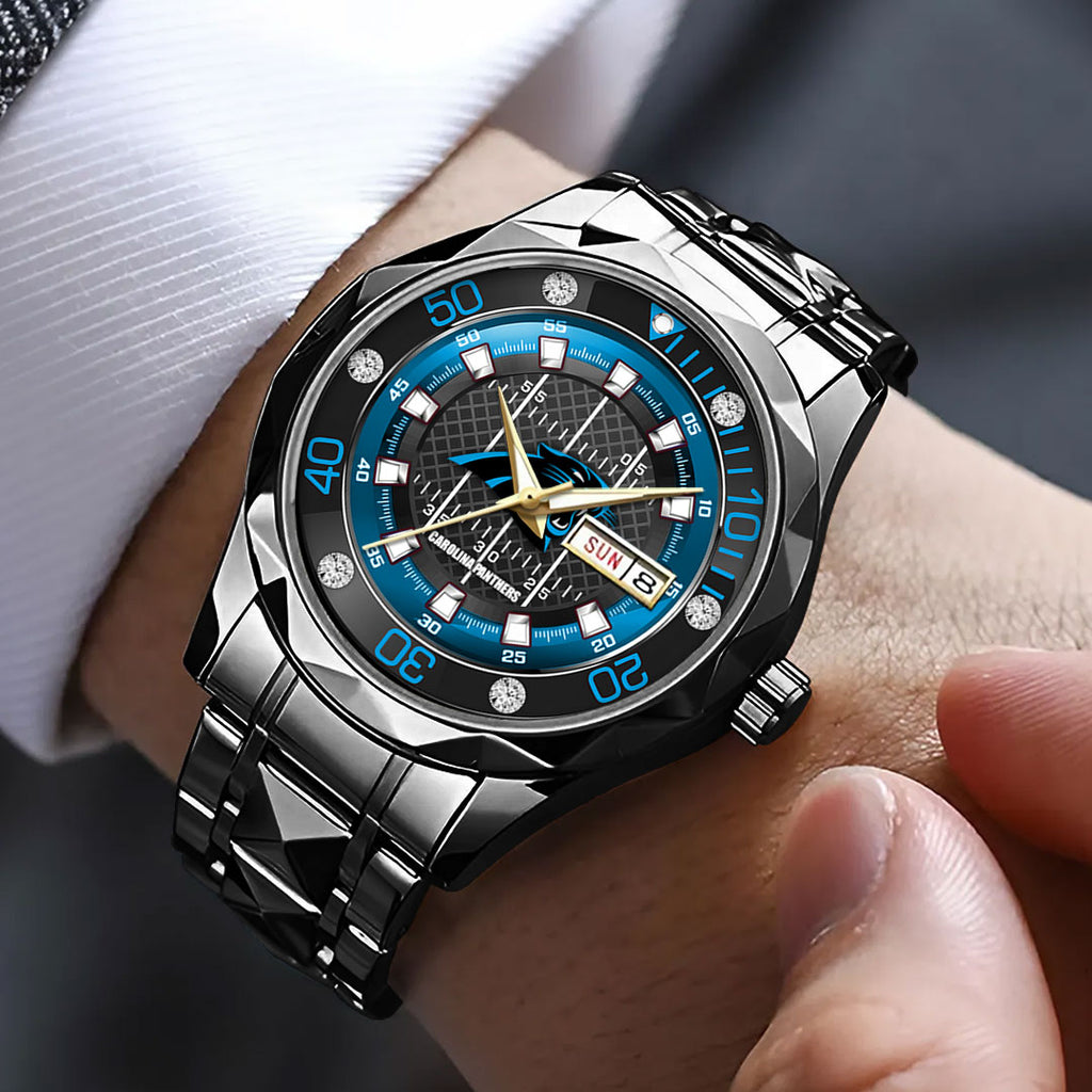 Carolina Panthers Alloy Luxury Quartz Watch – TMTHU934