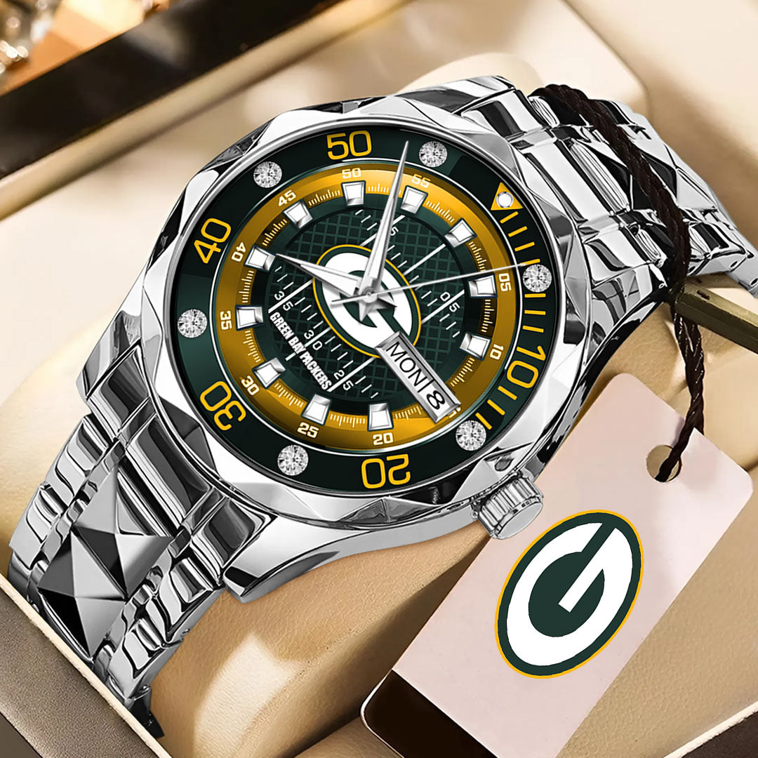 Green Bay Packers Alloy Luxury Quartz Watch – TMTHU931