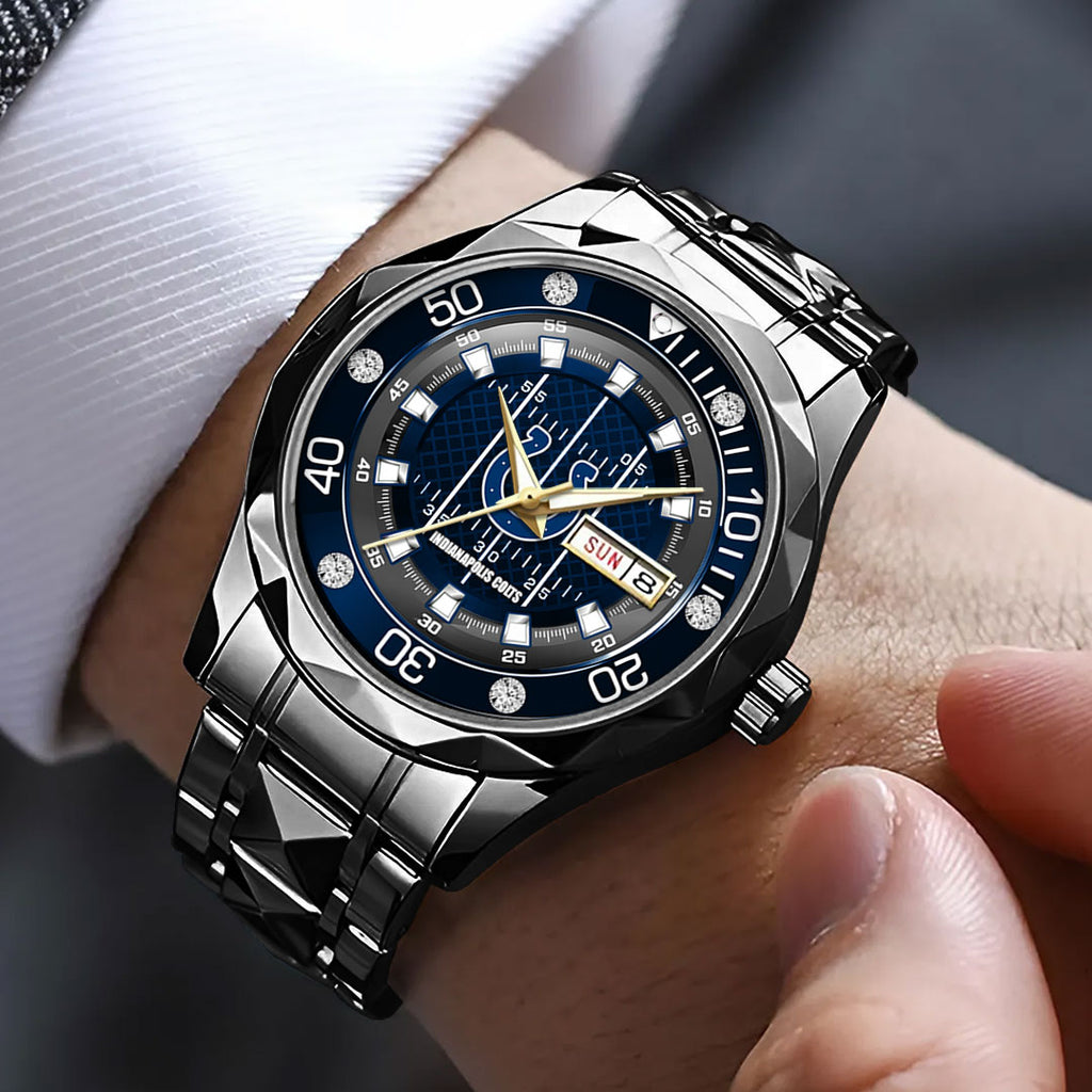 Indianapolis Colts Alloy Luxury Quartz Watch – TMTHU918