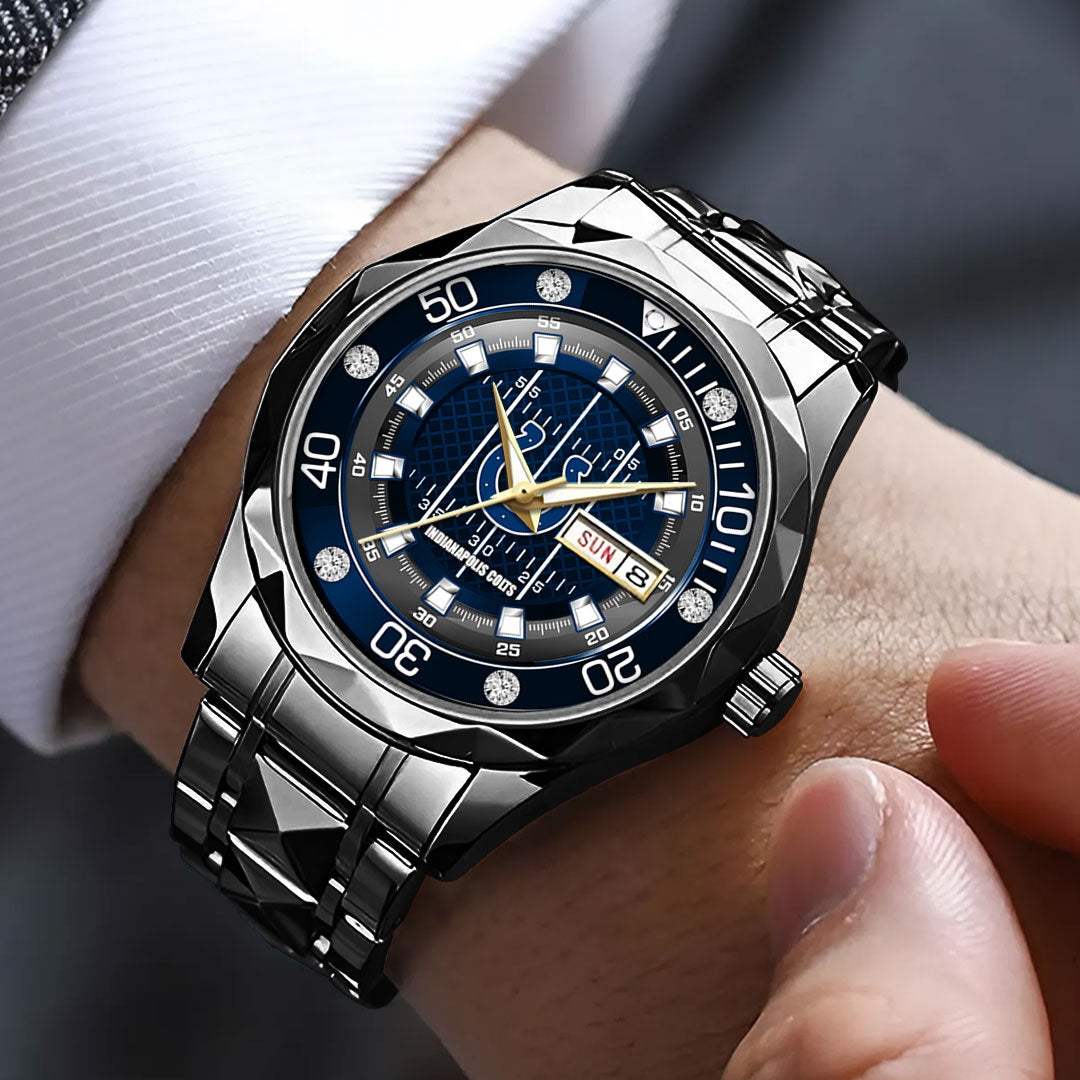 Indianapolis Colts Alloy Luxury Quartz Watch – TMTHU918