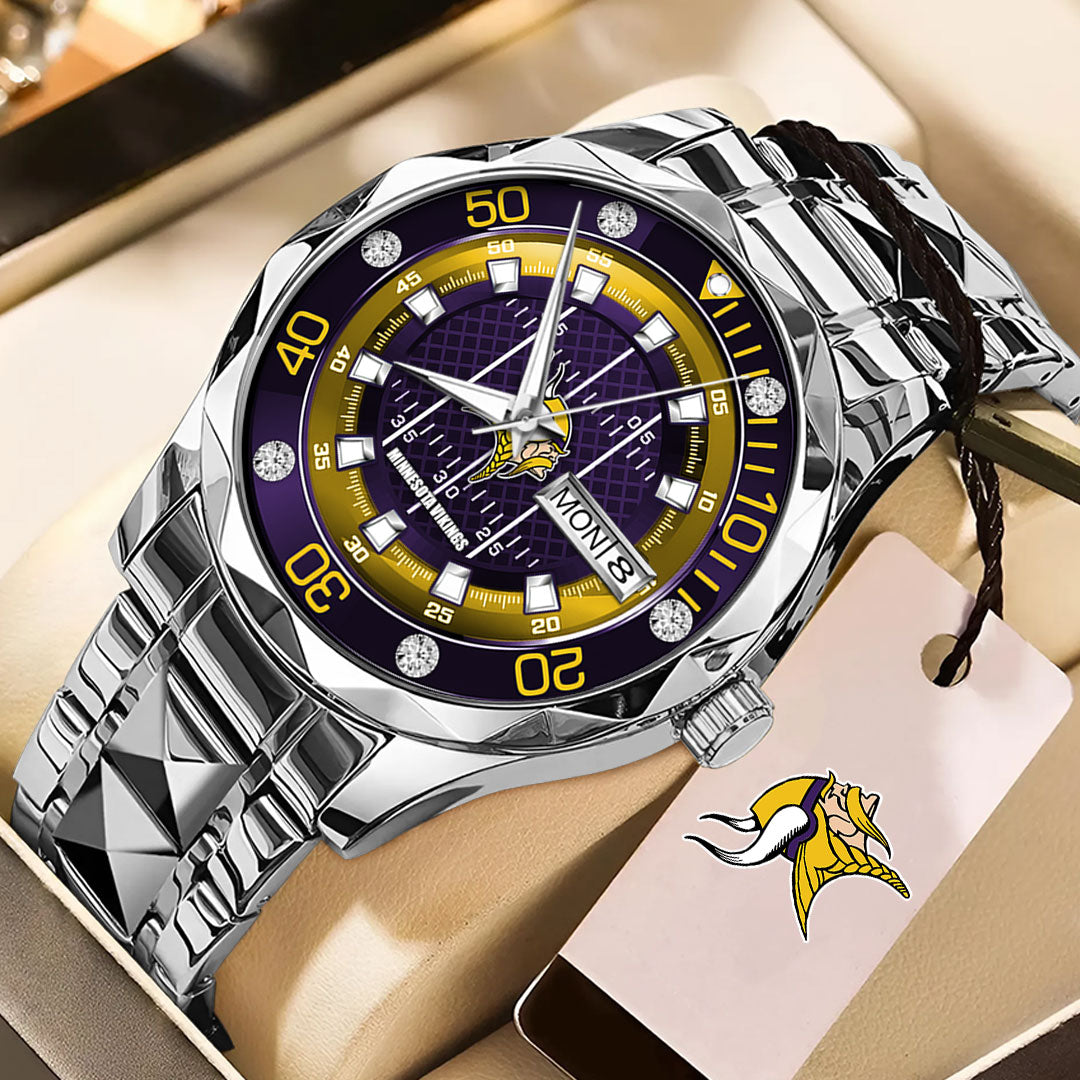 Minnesota Vikings Alloy Luxury Quartz Watch – TMTHU932