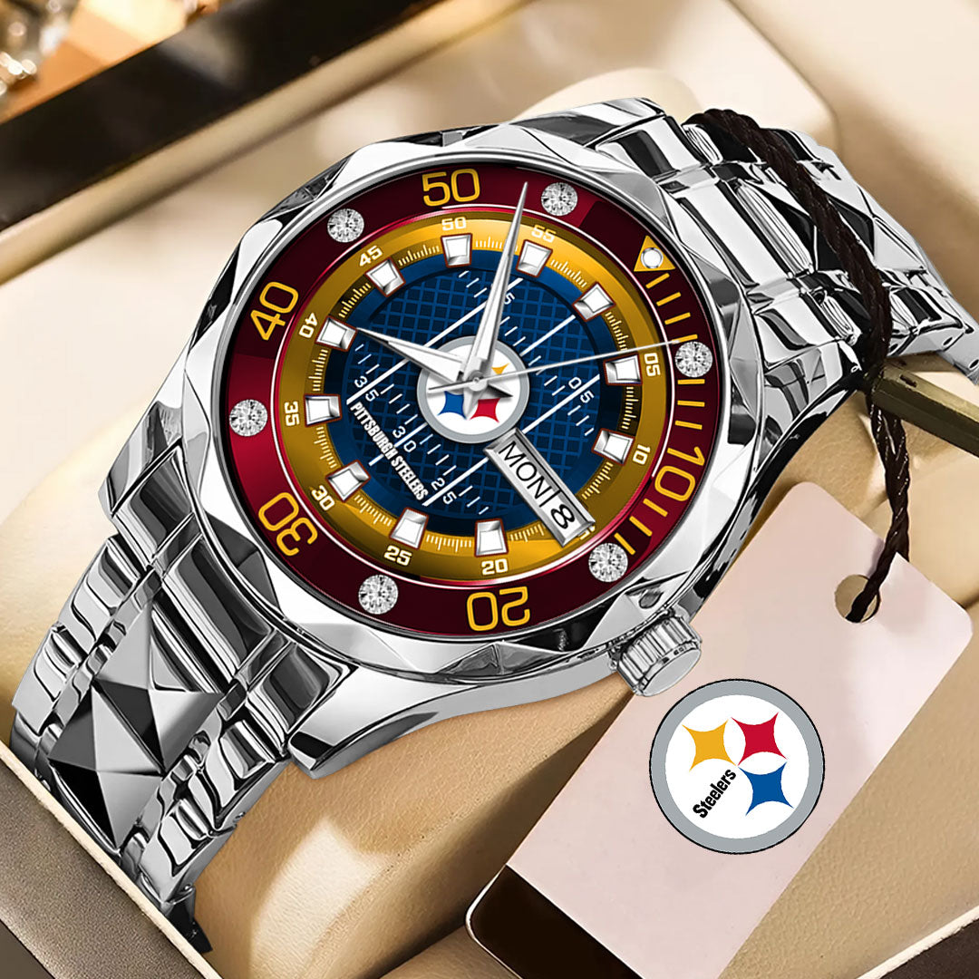 Pittsburgh Steelers Alloy Luxury Quartz Watch – TMTHU916
