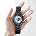 Carolina Panthers Black Stainless Steel Watch – HOATT12936