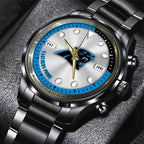 Carolina Panthers Black Stainless Steel Watch – HOATT12936