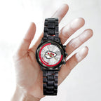 Kansas City Chiefs Black Stainless Steel Watch – HOATT12947