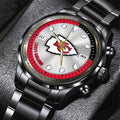 Kansas City Chiefs Black Stainless Steel Watch – HOATT12947