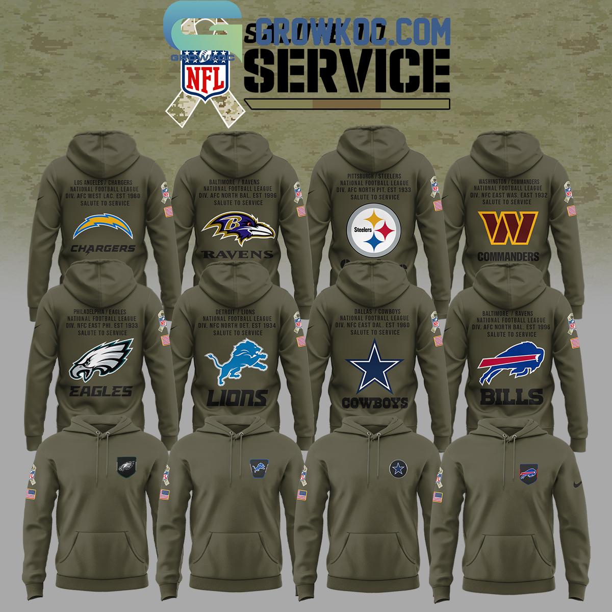 NFL Salute To Service New Edition Hoodie T-Shirt