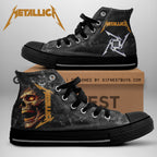 Metallica High Top Canvas Shoes – NGHIAVT 1689