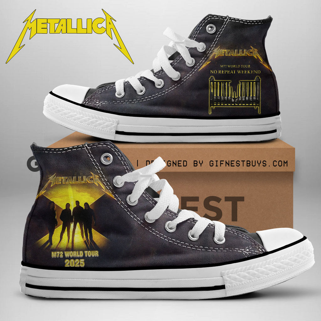 Metallica High Top Canvas Shoes – NGHIAVT 1711