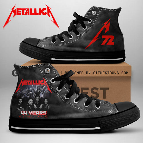 Metallica High Top Canvas Shoes – NGHIAVT 1731