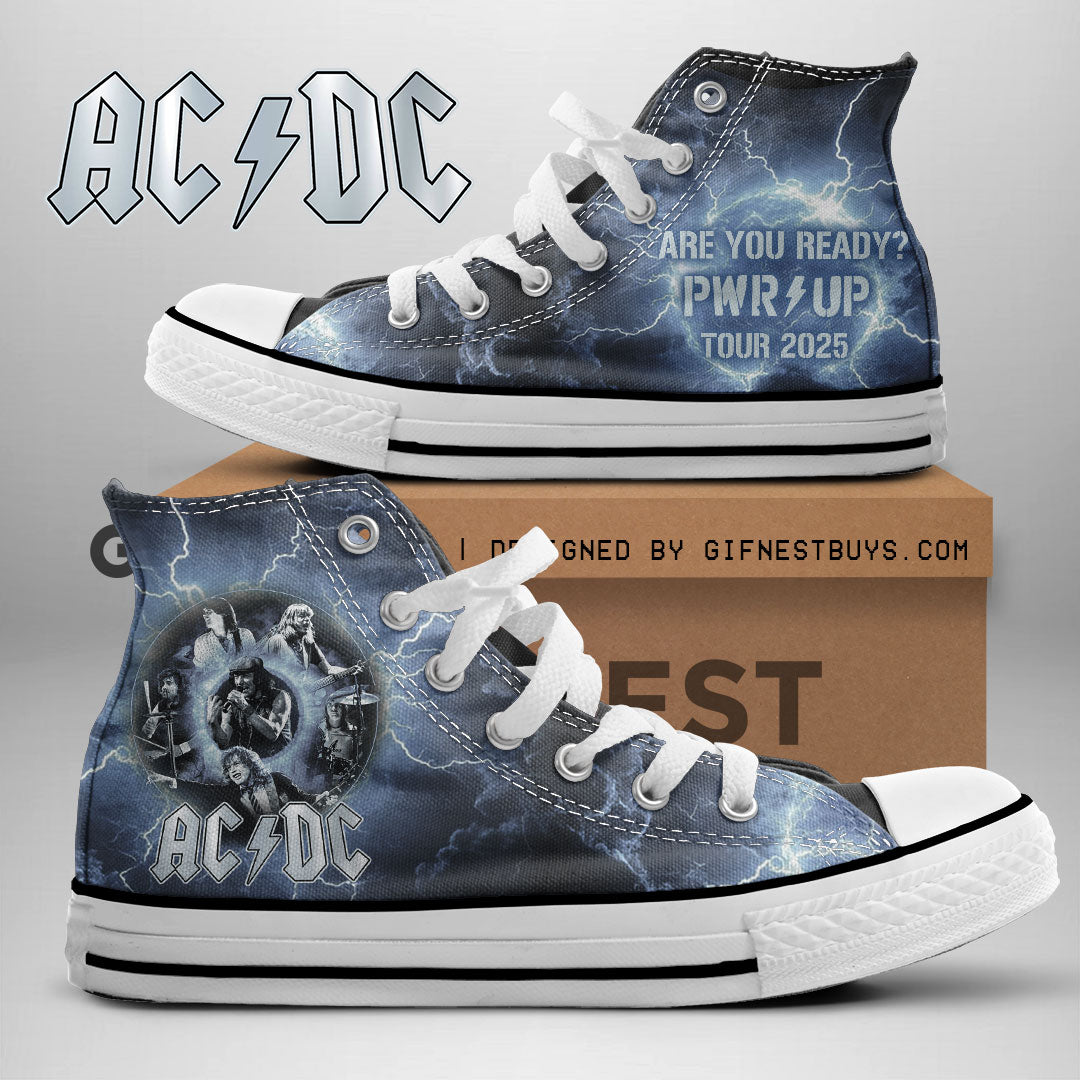 AC/DC High Top Canvas Shoes – NGHIAVT 1734