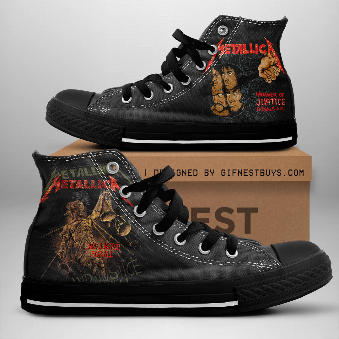 Metallica High Top Canvas Shoes – NGHIAVT 1811.2