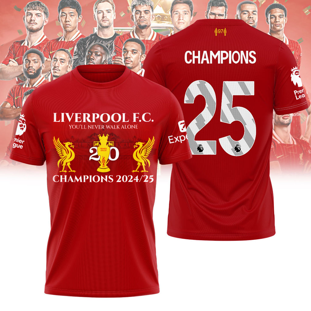Liverpool FC 2024/25 Premier League Champions 3D Apparel – NGHIAVT 2224