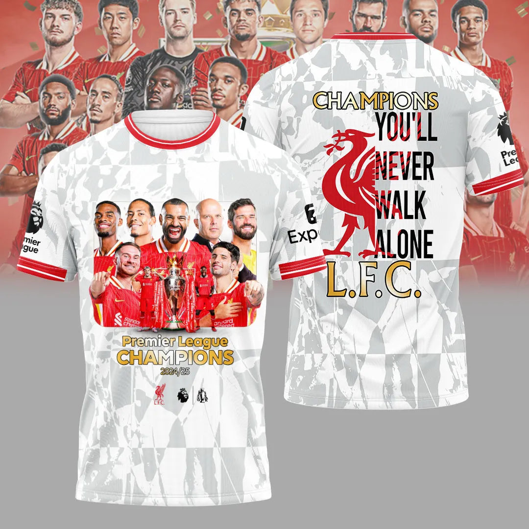 Liverpool FC 2024/25 Premier League Champions 3D Apparel – NGHIAVT 2225