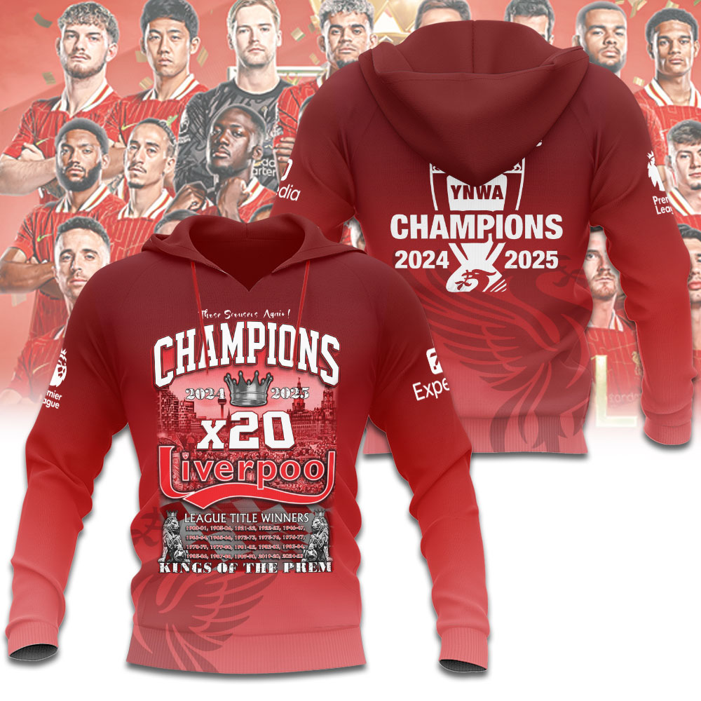 Liverpool FC 2024/25 Premier League Champions 3D Apparel – NGHIAVT 2226