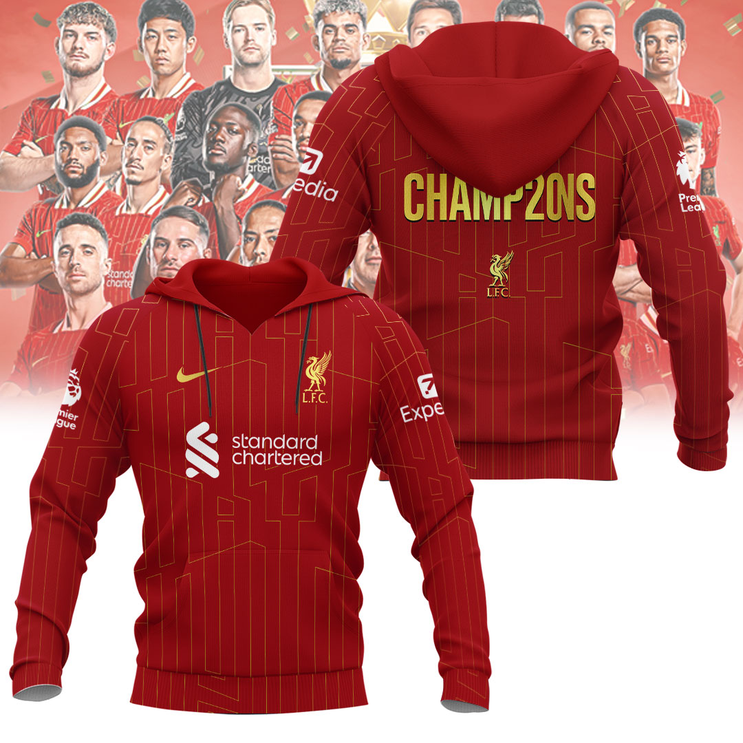 Liverpool FC 2024/25 Premier League Champions 3D Apparel – NGHIAVT 2237