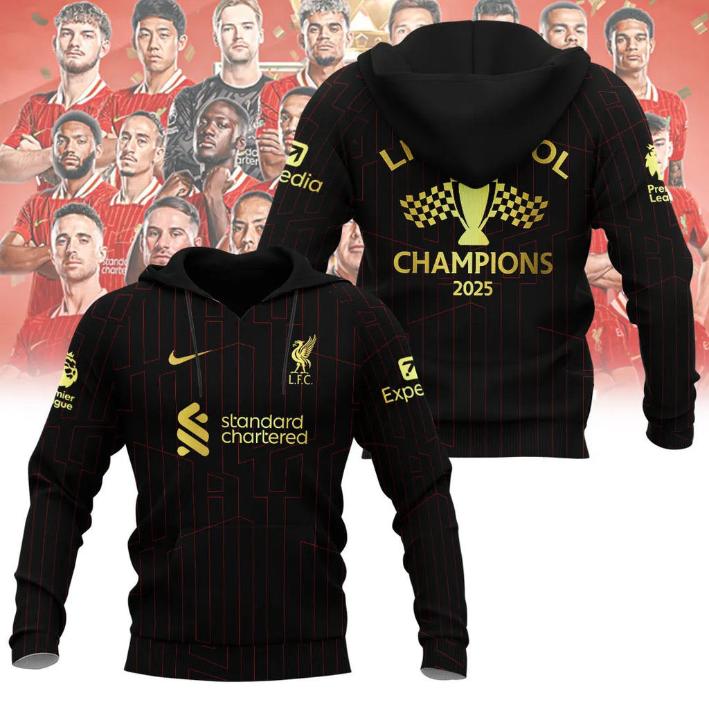 Liverpool FC 2024/25 Premier League Champions 3D Apparel – NGHIAVT 2238