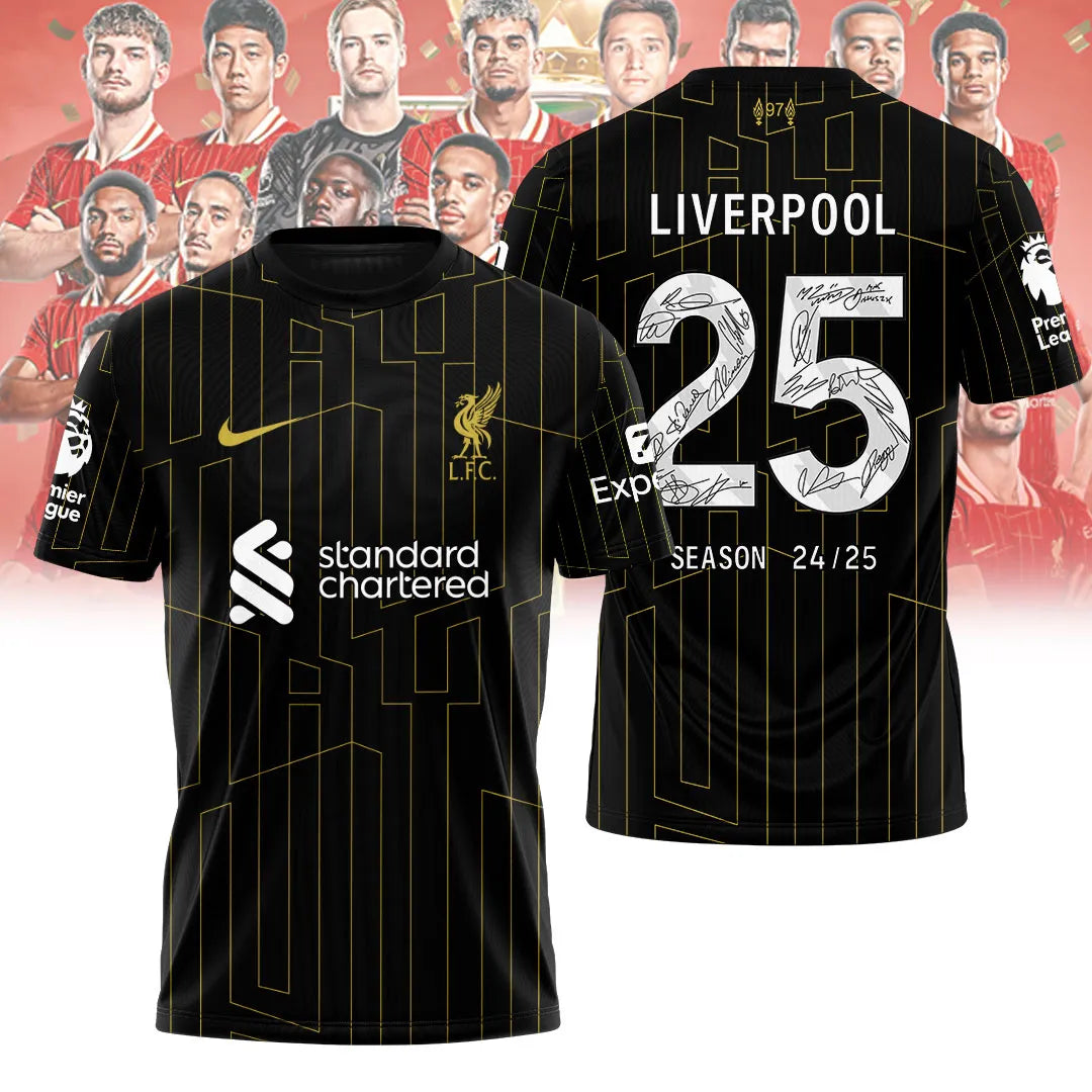 Liverpool FC 2024/25 Premier League Champions 3D Apparel – NGHIAVT 2239
