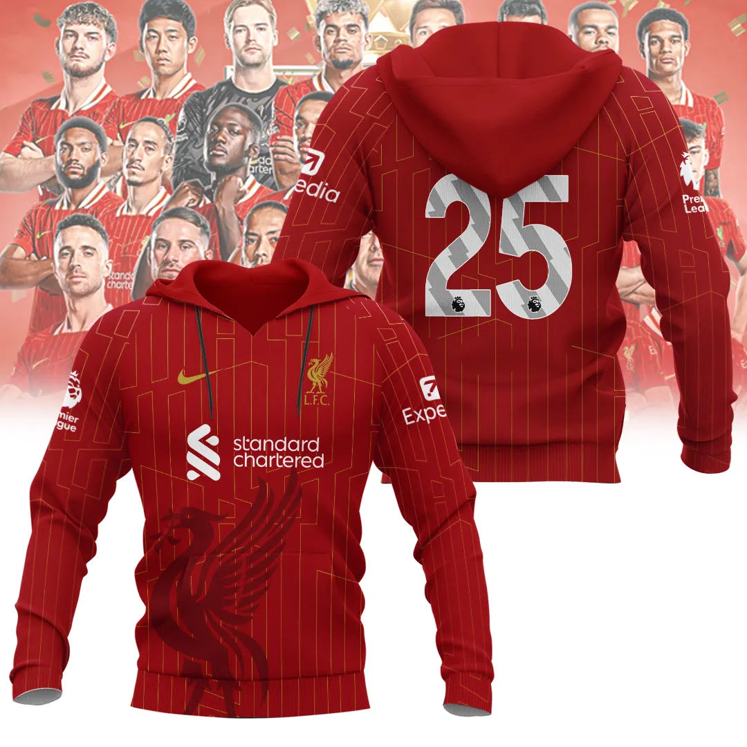 Liverpool FC 2024/25 Premier League Champions 3D Apparel – NGHIAVT 2240