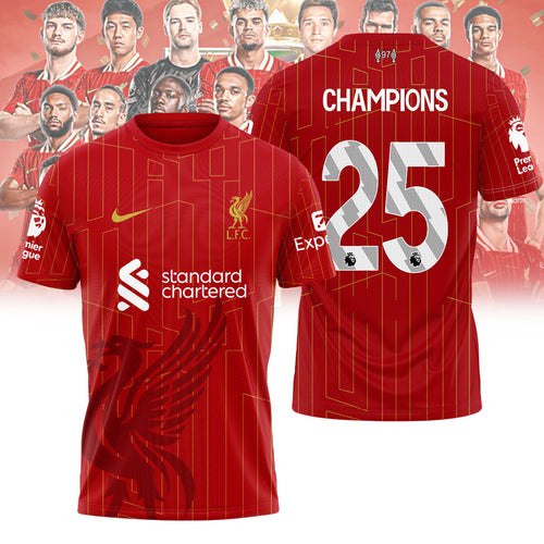 Liverpool FC 2024/25 Premier League Champions 3D Apparel – NGHIAVT 2240