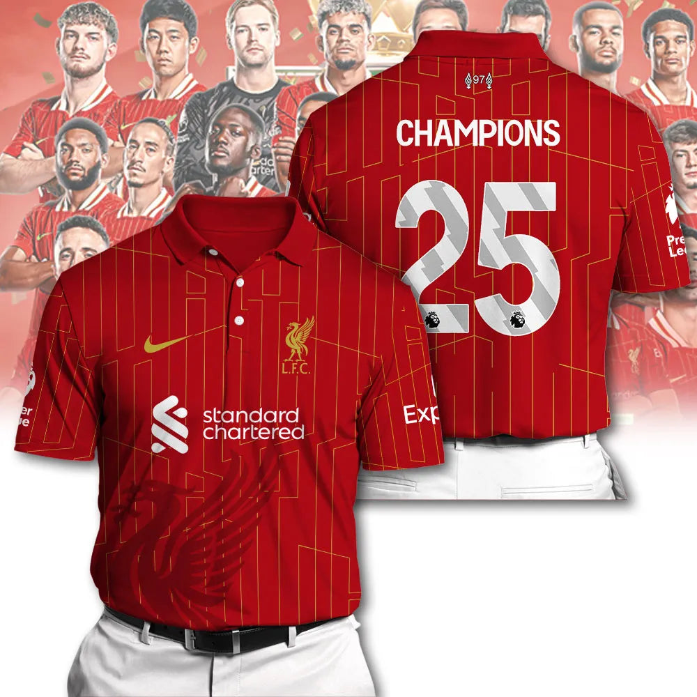 Liverpool FC 2024/25 Premier League Champions 3D Apparel – NGHIAVT 2240