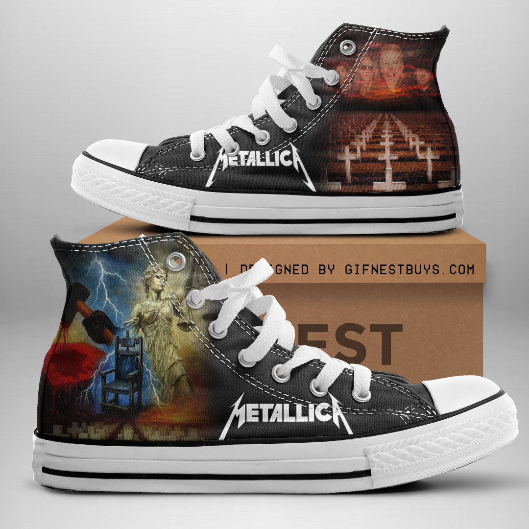 Metallica High Top Canvas Shoes – NGHIAVT 2347.4