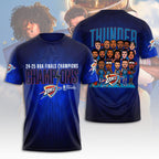Oklahoma City Thunder 2025 NBA Champions 3D Apparel – NGHIAVT 2875