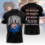 Oklahoma City Thunder 2025 NBA Champions 3D Apparel – NGHIAVT 2881