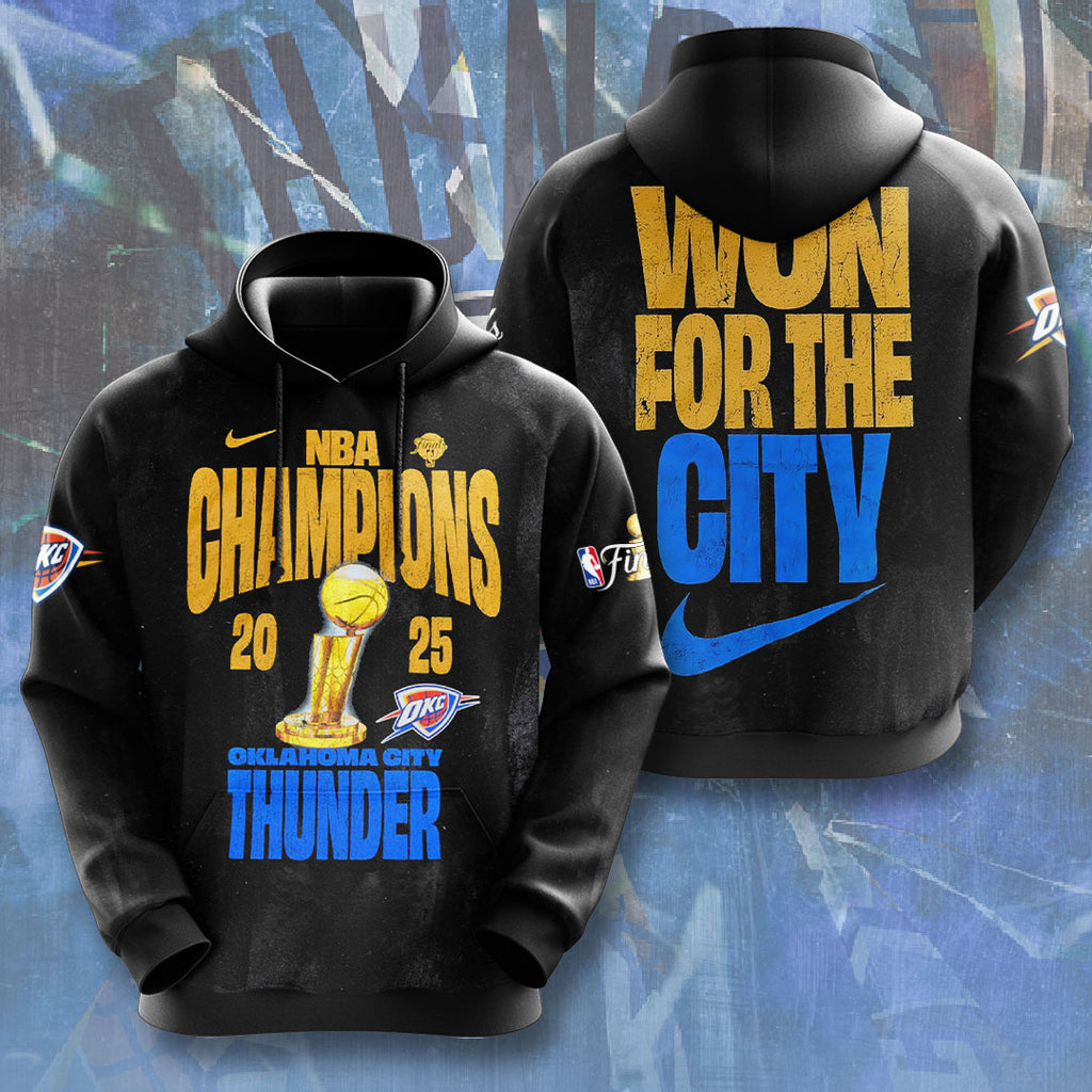 Oklahoma City Thunder 2025 NBA Champions 3D Apparel – NGHIAVT 2885