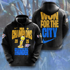 Oklahoma City Thunder 2025 NBA Champions 3D Apparel – NGHIAVT 2885