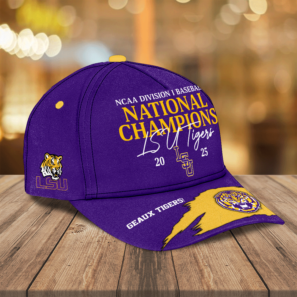 LSU Tigers Baseball 2025 National Champions Classic Cap – NGHIAVT 2909