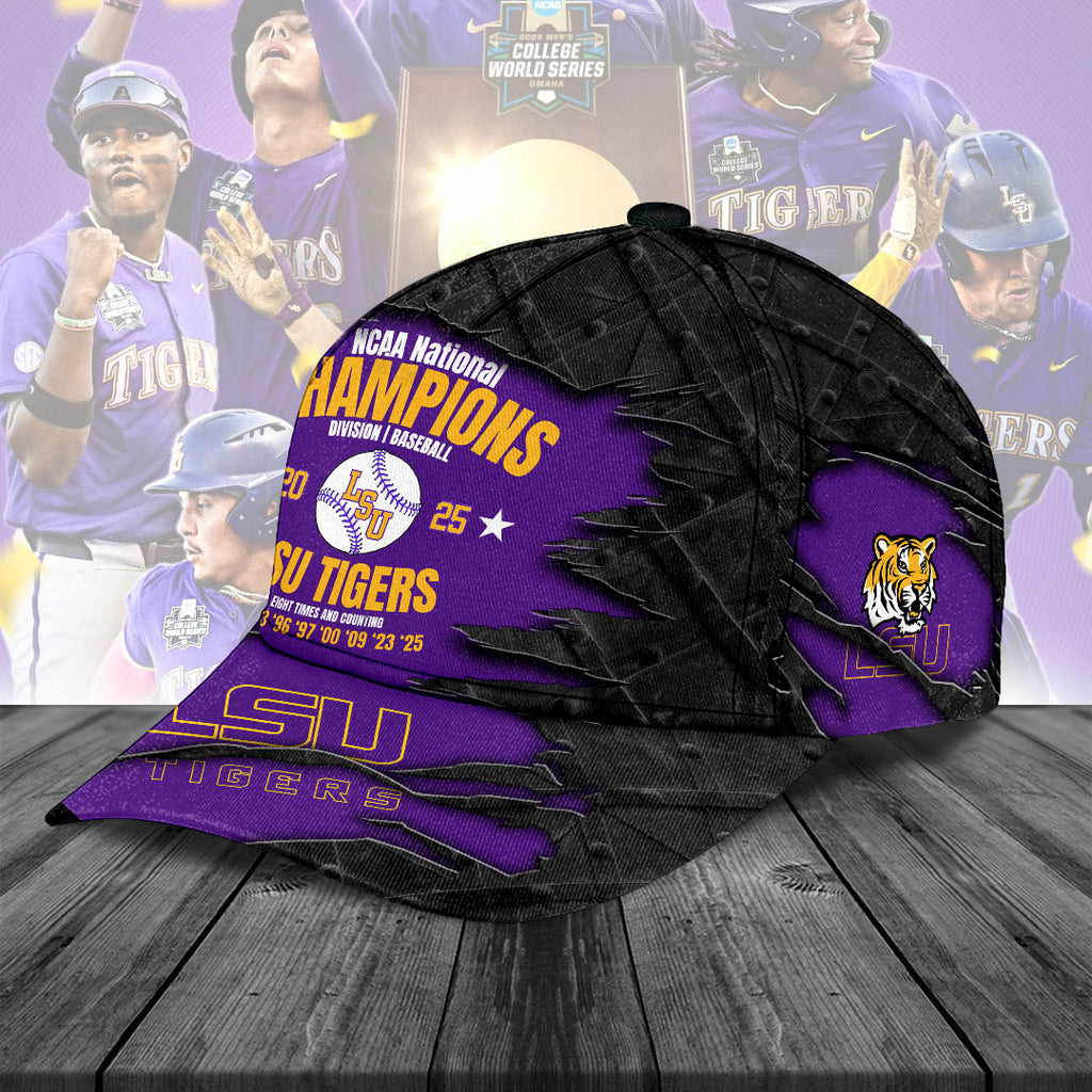 LSU Tigers Baseball 2025 National Champions Classic Cap – NGHIAVT 2944