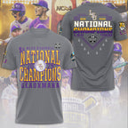 LSU Tigers Baseball 2025 National Champions 3D Apparel – NGHIAVT 2976