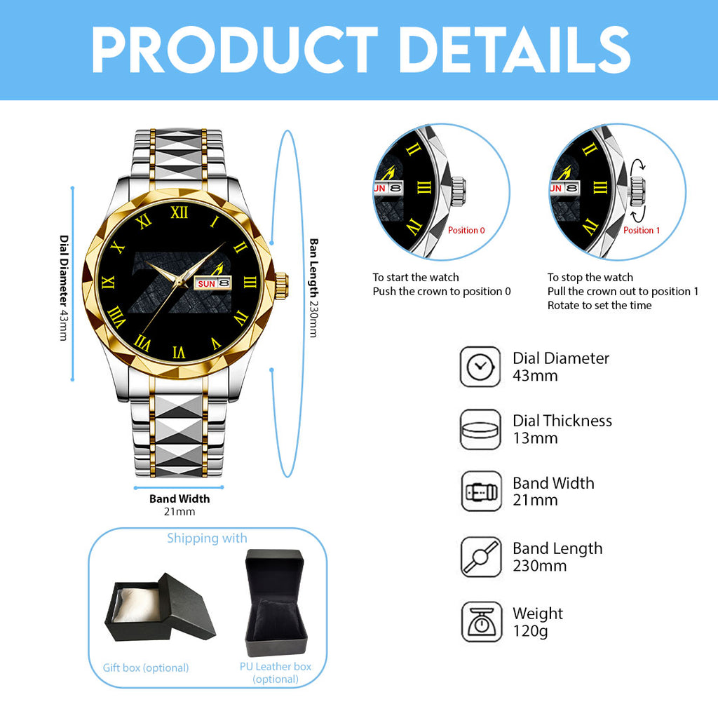 Metallica Alloy Luxury Quartz Watch – NGHIAVT 3154